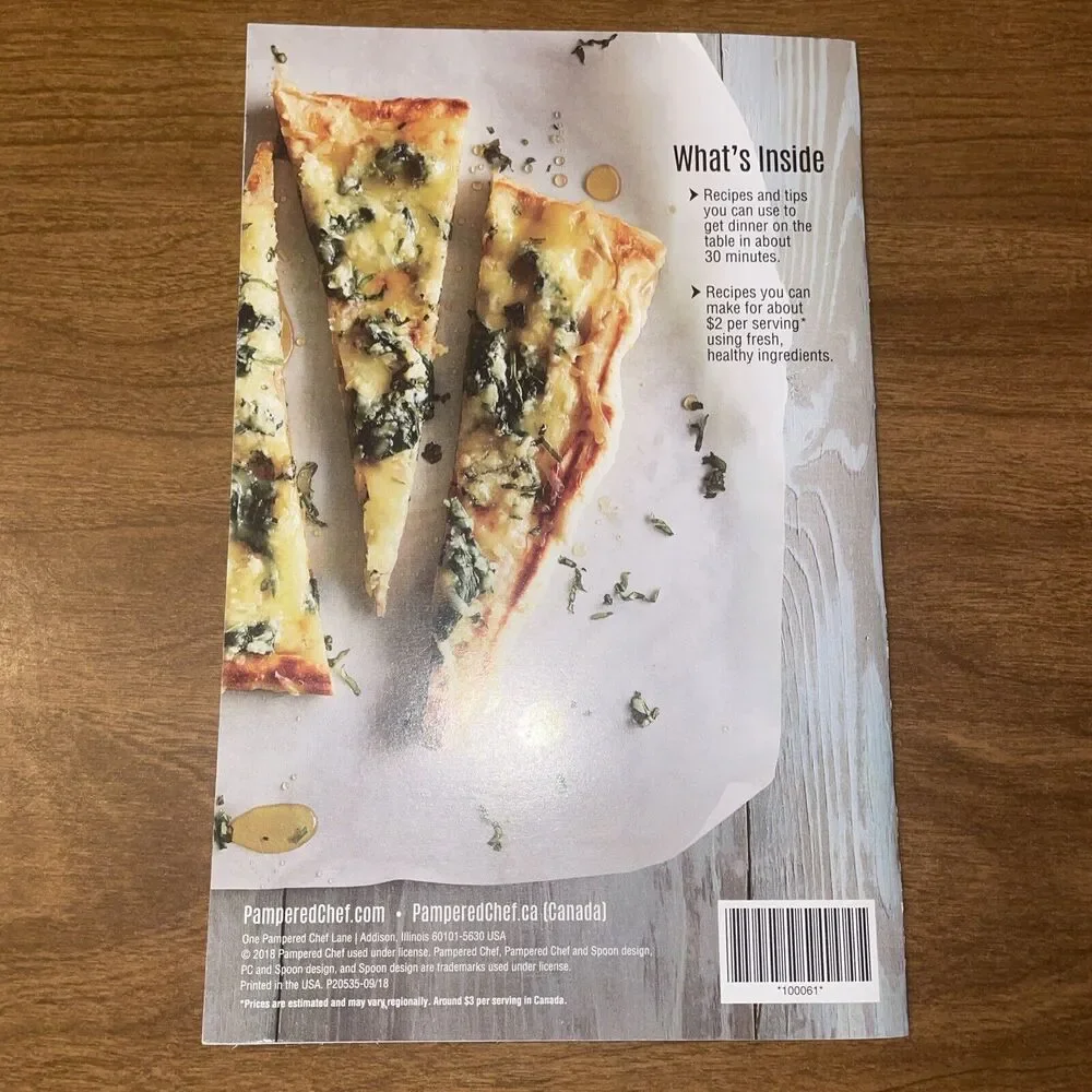 Pampered Chef Season's Best Fall/Winter Cook Book 2018-Dinner Simplified
